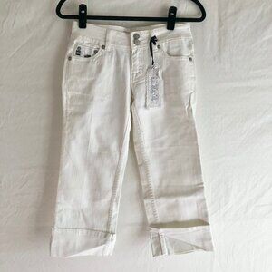 Miss Me White Cropped Ankle Jeans